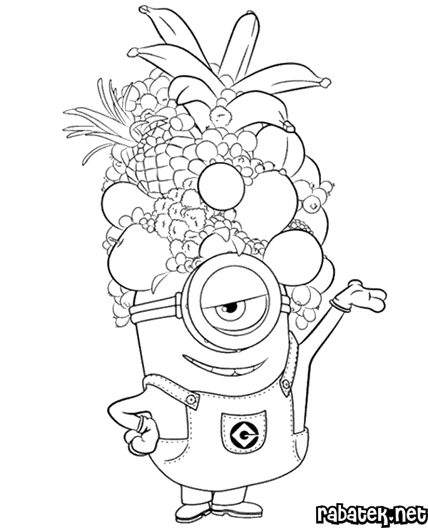 Fruit Coloring Pages Free Printable Coloring Book For Kids Png