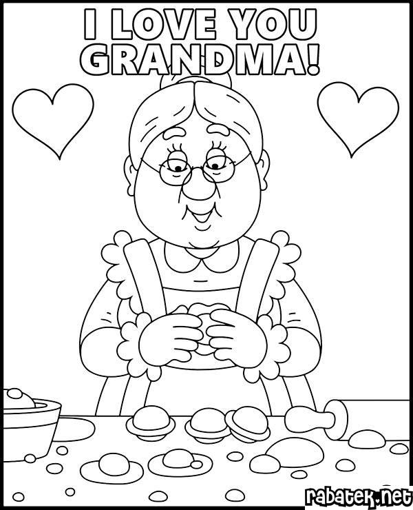 Grandmothers Day Coloring Pages Free Printable Coloring Book For Kids