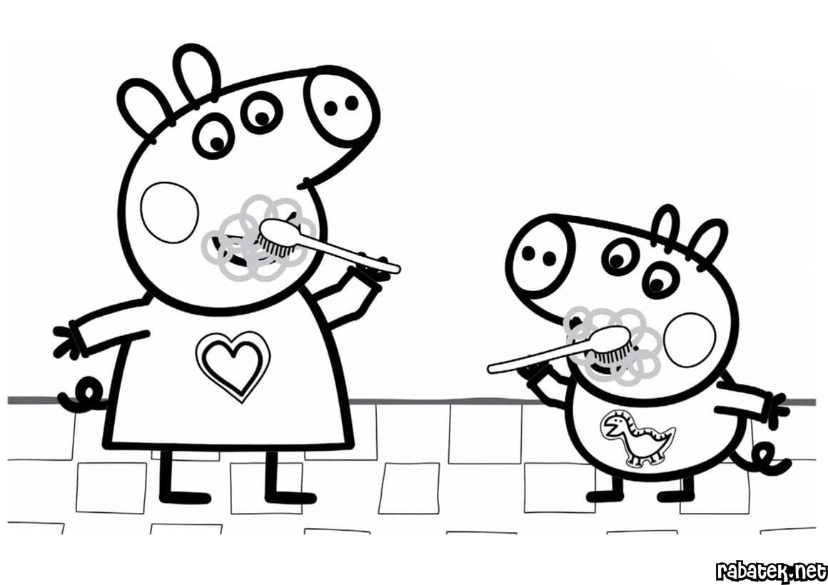 Peppa Pig Coloring Pages Free Printable Coloring Book For Kids
