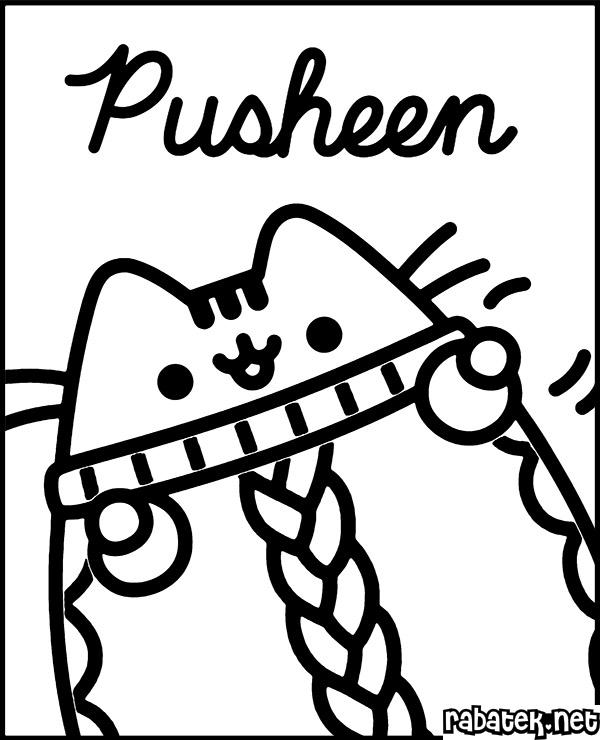 Pusheen Coloring Pages Free Printable Coloring Book For Kids