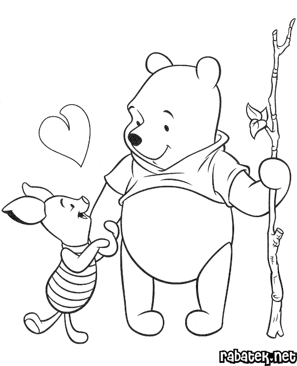 Winnie The Pooh Coloring Pages Free Printable Coloring Book For Png